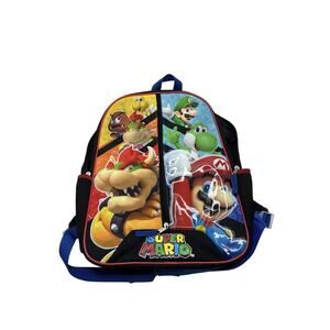 Nintendo Super Mario Bros 16" Polyester School Backpack with Front Zipper